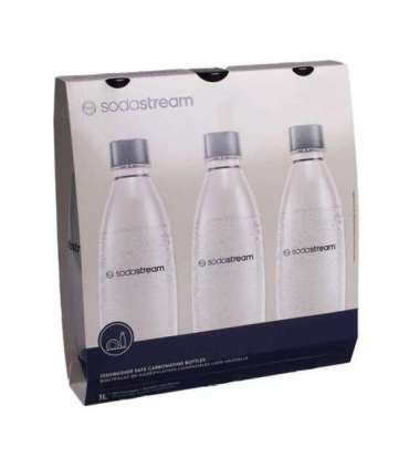 Sodastream PET Bottle Fuse (3 Bottles, 1L, black) (2260748)