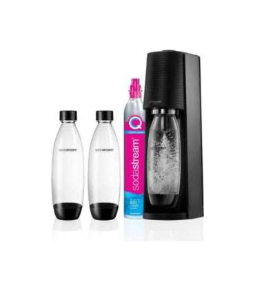 SodaStream Soda Maker Terra Valuepack QC black Schwarz incl 2 bottles (1012812310)
