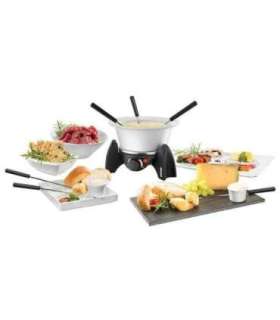 Unold Electric Fondues 0,8l 6 persons stainless steel black Schwarz (48615)