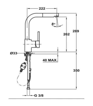 ARK938 chrome tap (BA1087)