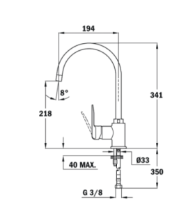 Tap Teka SP995 onyx/metallic black