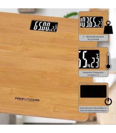 Bamboo bathroom scale ProfiCare
