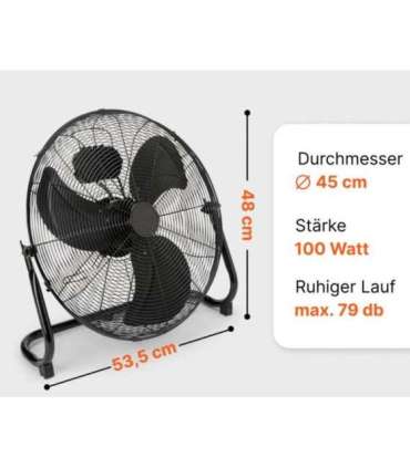 Windmachine Proficare, black steel