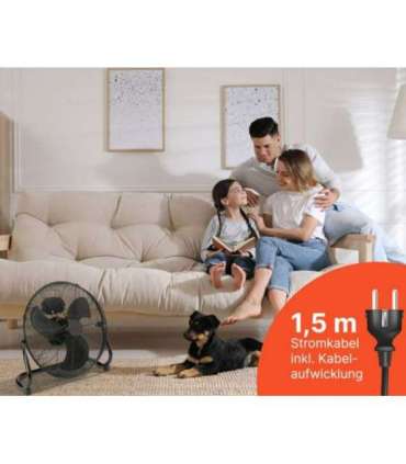 Windmachine Proficare, black steel