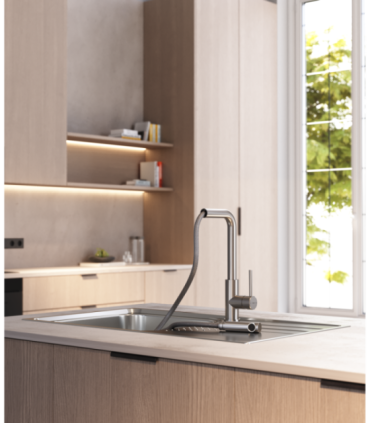 Sink tap Teka stainless steel