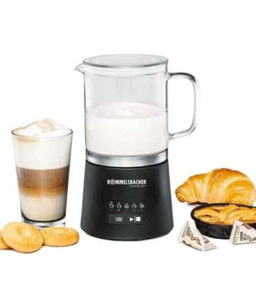 Rommelsbacher Milk Frother 500ml stainless steel black Schwarz MS 625 (MS 625)