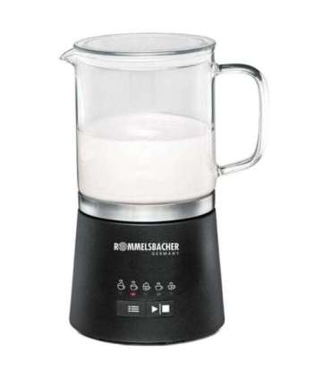 Rommelsbacher Milk Frother 500ml stainless steel black Schwarz MS 625 (MS 625)