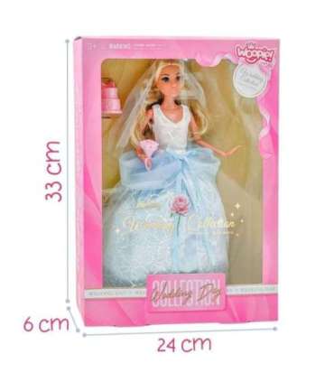 WOOPIE ROYAL Lalka Modowa LILY Panna Młoda z Tortem