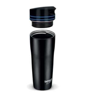 Termotass 360ml Manq Lamart LT4050, must/sinine