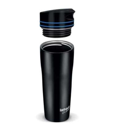 Termotass 360ml Manq Lamart LT4050, must/sinine