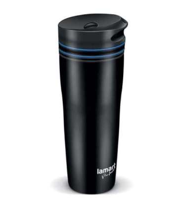 Termotass 360ml Manq Lamart LT4050, must/sinine