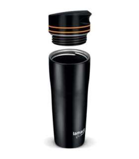 Termotass 360ml Manq Lamart LT4051, must/oranž