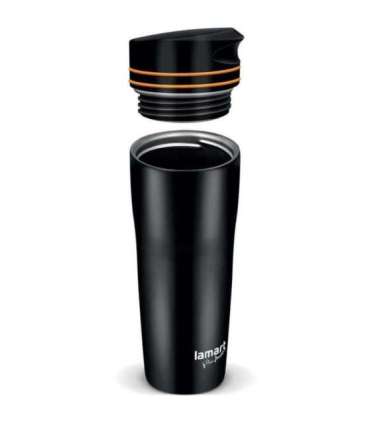 Termotass 360ml Manq Lamart LT4051, must/oranž