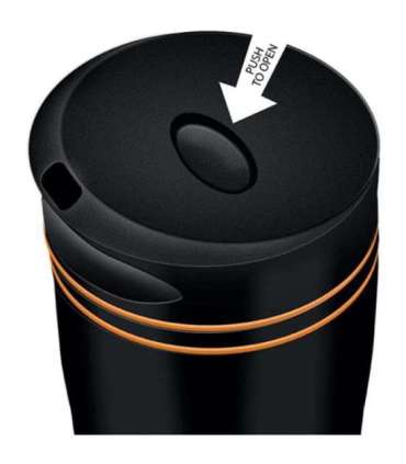 Termotass 360ml Manq Lamart LT4051, must/oranž