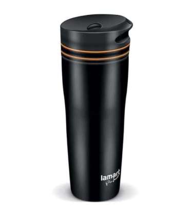 Termotass 360ml Manq Lamart LT4051, must/oranž