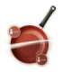 Wok-pann SensoRed 28cm Fissler 157-803-28-100