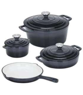 XANTEN cast iron 7pcs cookware set, grey