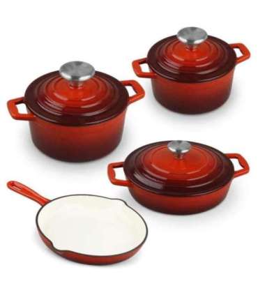 Malmnõude komplekt CS Kochsysteme Xanten 067489, punane