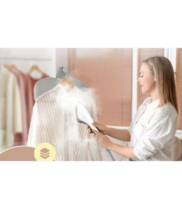 Textile steamer Proficare, white