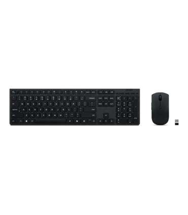 Lenovo Professional Wireless Rechargeable Combo Keyboard and Mouse Keyboard and Mouse Set Wireless Mouse included