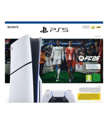 Sony PlayStation 5 Slim + EA Sports FC 26 Bundle 1 TB Wi-Fi Black, White