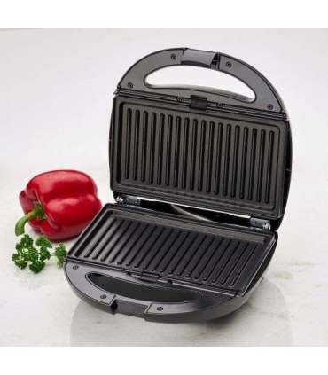 Clatronic ST/WA 3670 sandwich maker 800 W Black, Stainless steel