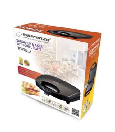 Esperanza EKT009 Sandwich toaster 1000W Black