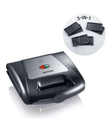 Severin 2968 2 waffle(s) 1000 W Black, Chrome