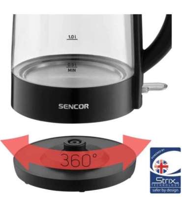 Klaaskorpusega veekeetja Sencor SWK2711BK