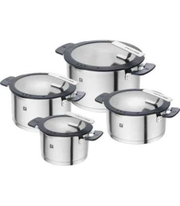 ZWILLING SIMPLIFY 66870-004-0 Pots set Stainless steel 4 pcs. Silver Black