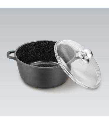 Maestro MR-4628C Pot with lid 28 cm 5,8 l Black