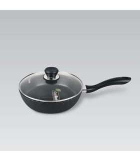 Maestro MR-1205-28 Frying pan with lid, 28 cm, black