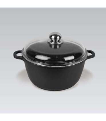 Maestro MR-4616C Pot with lid 16 cm 1 l Black