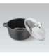 Maestro MR-4624C Pot with lid 24 cm 4 l Black