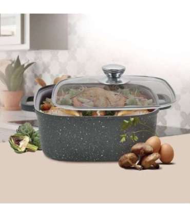 Maestro MR-2828 Pot with lid 28 cm 8 l Black