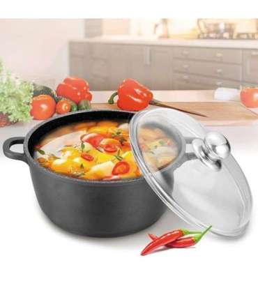 Maestro MR-4620C Pot with lid 20 cm 2,1 l Black