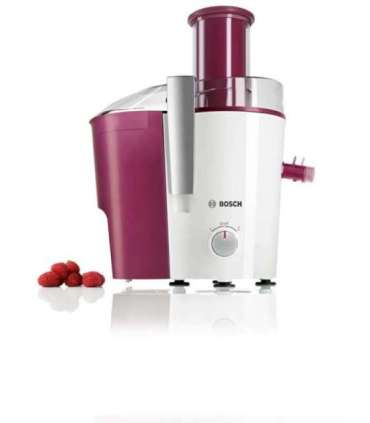 Bosch MES25C0 juice maker Centrifugal juicer 700 W Cherry (fruit), Transparent, White