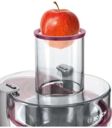 Bosch MES25C0 juice maker Centrifugal juicer 700 W Cherry (fruit), Transparent, White