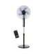 N'OVEEN F455 16"/40 cm standing fan with remote control, Black