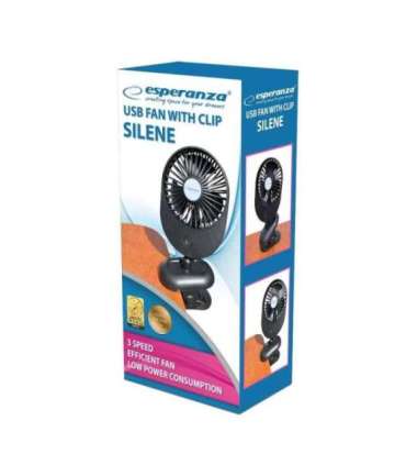 Esperanza EHF103K, Compact USB Fan, BLACK