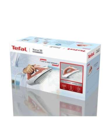 Tefal Virtuo 30 FV2C40E0 iron Dry & Steam iron Ceramic soleplate 2000 W Peach, White