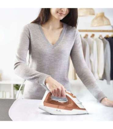 Tefal Virtuo 30 FV2C40E0 iron Dry & Steam iron Ceramic soleplate 2000 W Peach, White