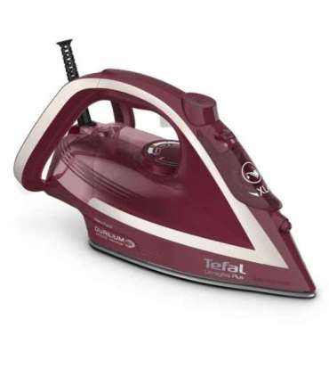 Tefal Ultimate Pure FV6820 Steam iron 2800 W Red, Silver