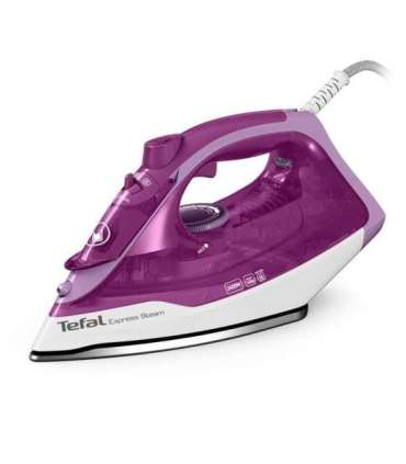 Tefal FV2836 Dry & Steam iron Ceramic soleplate 2400 W Purple, White