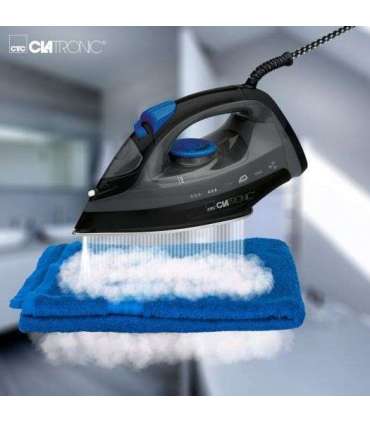 Clatronic DB 3703 iron Dry & Steam iron Stainless Steel soleplate 1800 W Black, Grey