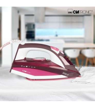 Clatronic DB 3705 Steam iron Ceramic soleplate 2600 W Rose