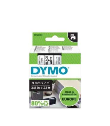 Dymo Schriftband 40913 White Black (S0720680)