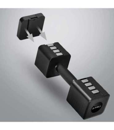 HL02 ADJUSTABLE DUMBBELLS BLACK 2 x 5 KG HMS