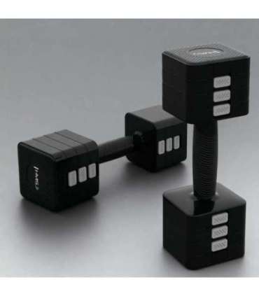HL02 ADJUSTABLE DUMBBELLS BLACK 2 x 5 KG HMS