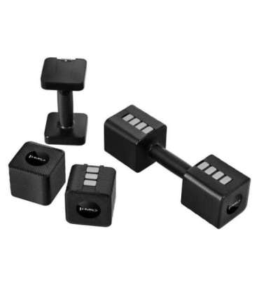 HL02 ADJUSTABLE DUMBBELLS BLACK 2 x 5 KG HMS